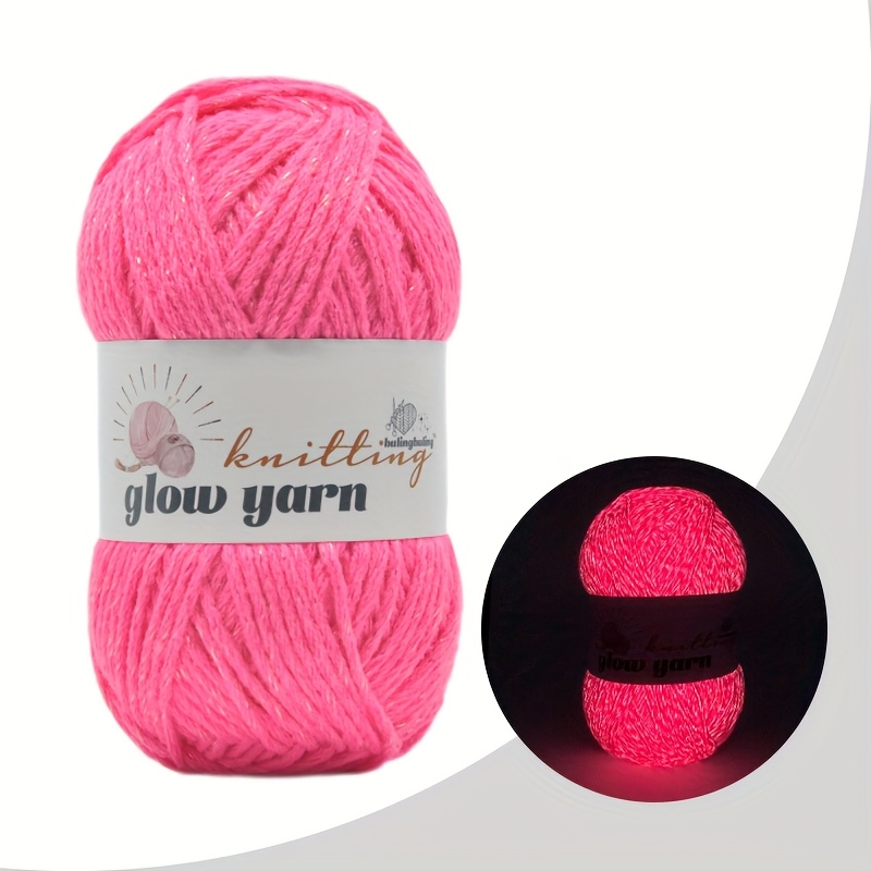 TEMU 1 Pack Of Acrylic Luminous Yarn, Multiple Colors Available, 78 Yards Each, 30g/1.06oz, For Crochet And Knitting