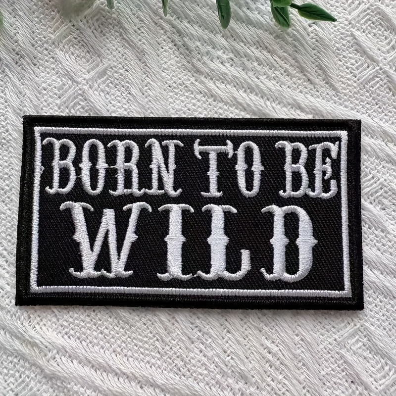 Patch Featuring Black And Embroidery, Suitable For T-shirts, Jackets, Shoes, Hats, Bags, And More, Embodying Road And Of Motorcycle Riding
