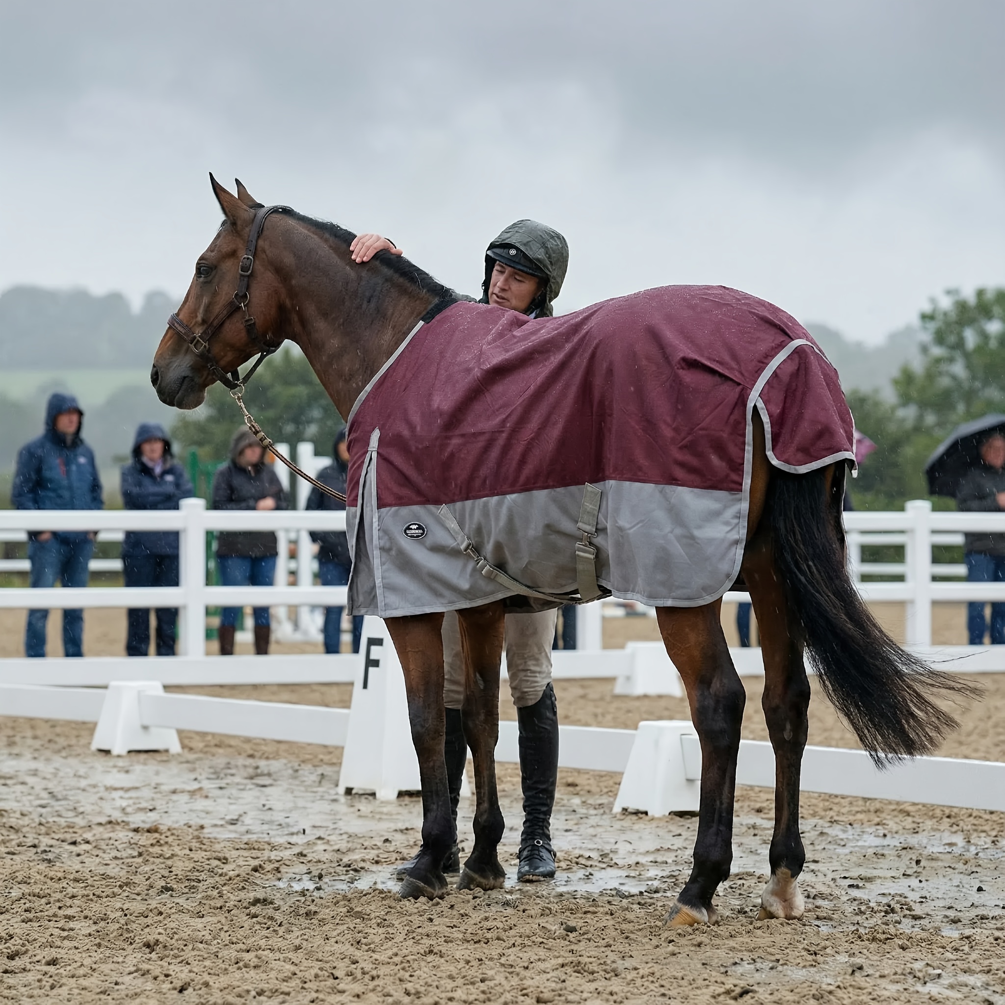 Cheval A La Couverture Scarf 70 Ring – F & F