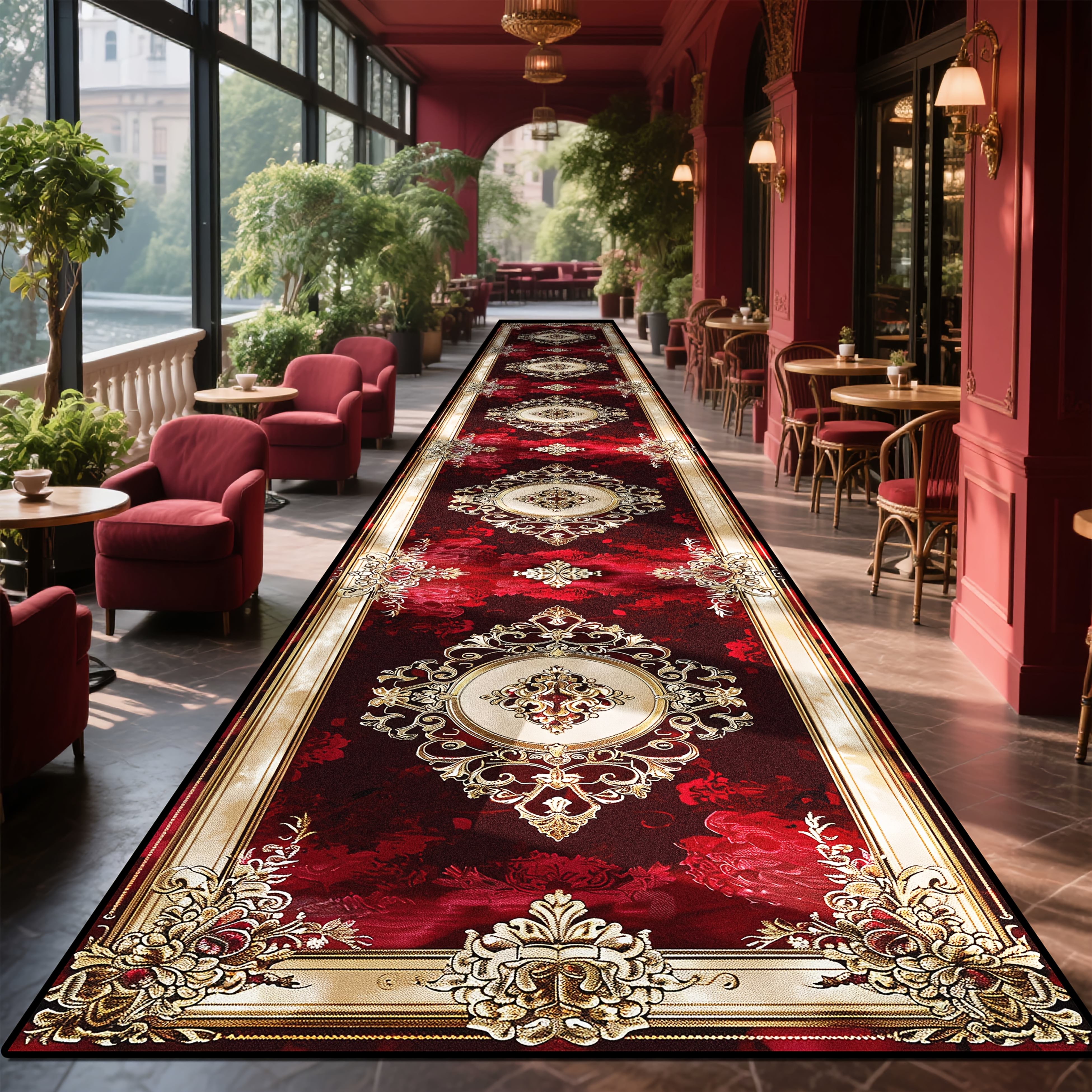 TEMU [Terciopelo ] 1 pieza, Alfombra Larga Lujosa, y , Alfombra Rectangular de Terciopelo Lujosa, Elegante y Sofisticada de , Alfombra Especial