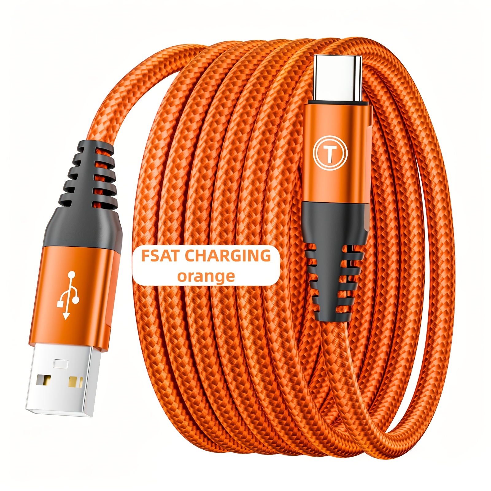 30w Fast Charging Usb-c Cable, Suitable For , For Iphone And All Usb- | Durable Braided Charging And Cable, Matte End, Male-to-male Connector