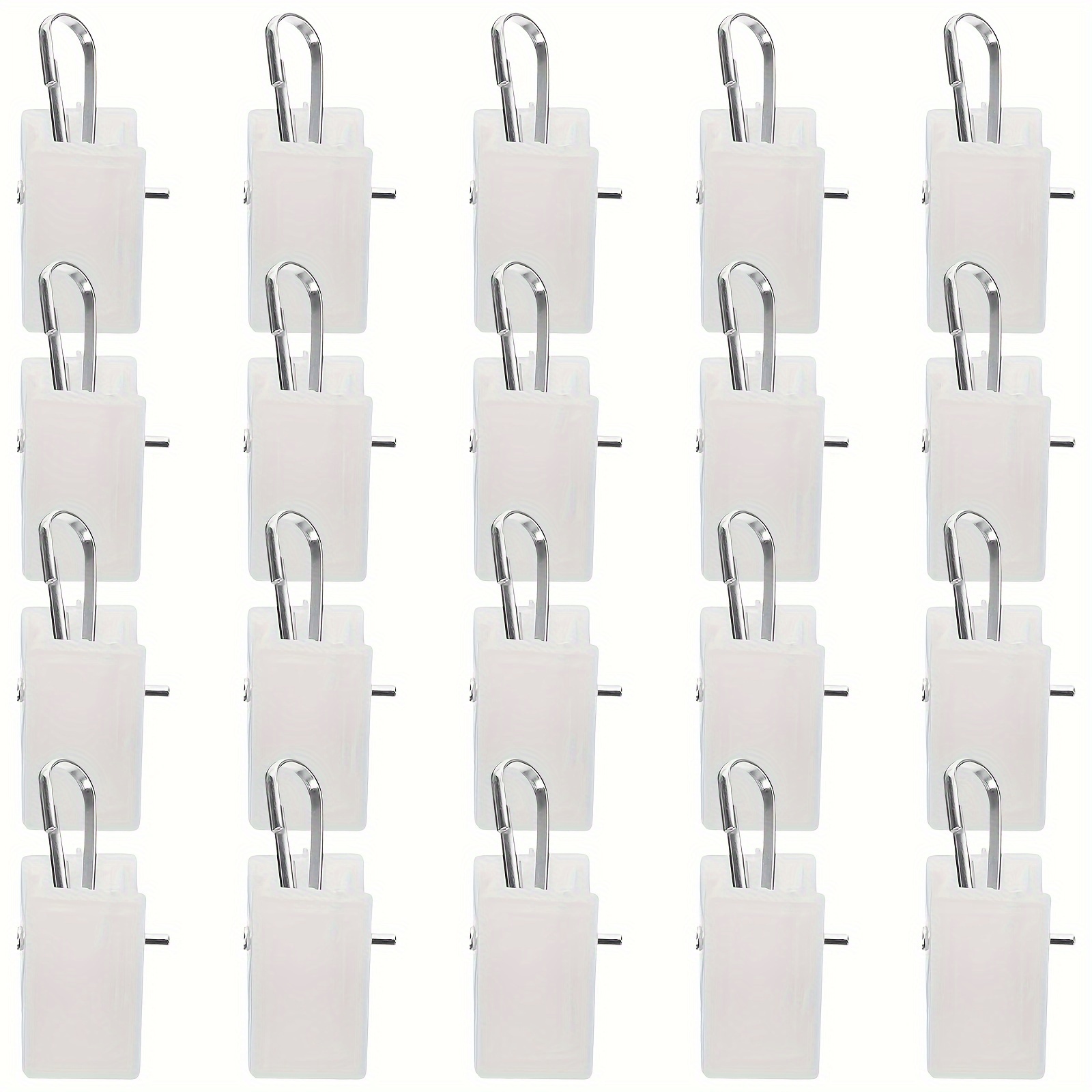 20pcs Drapery Hooks Plastic Curtain Clip Clamp Hanging Small Photo Clips Curtain Clip With Hook Hanging Clip Curtain Clamp