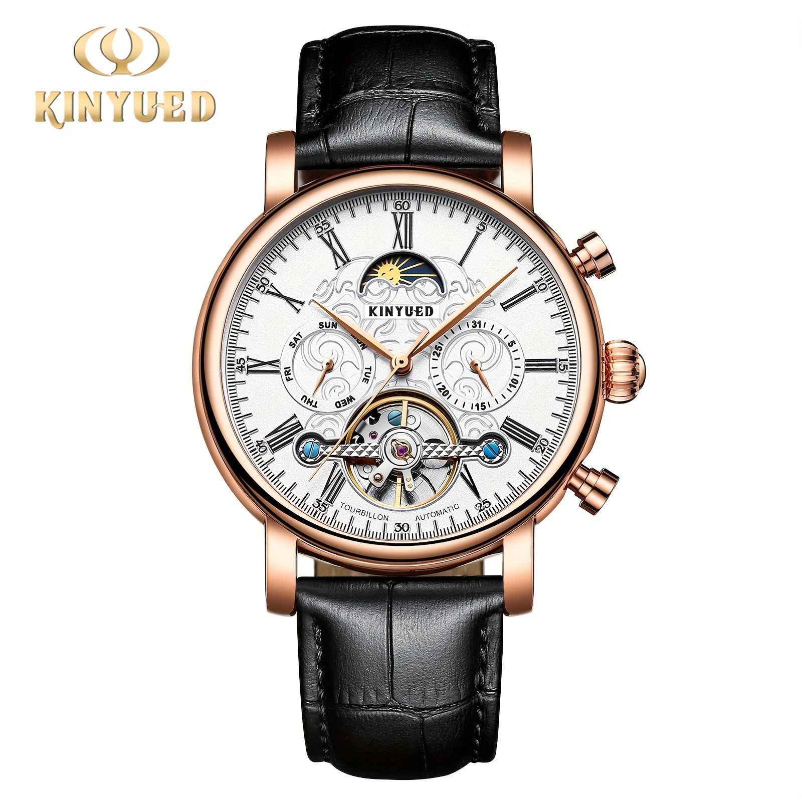 Kinyued Fully Automatic Mechanical Watch Mens Watch