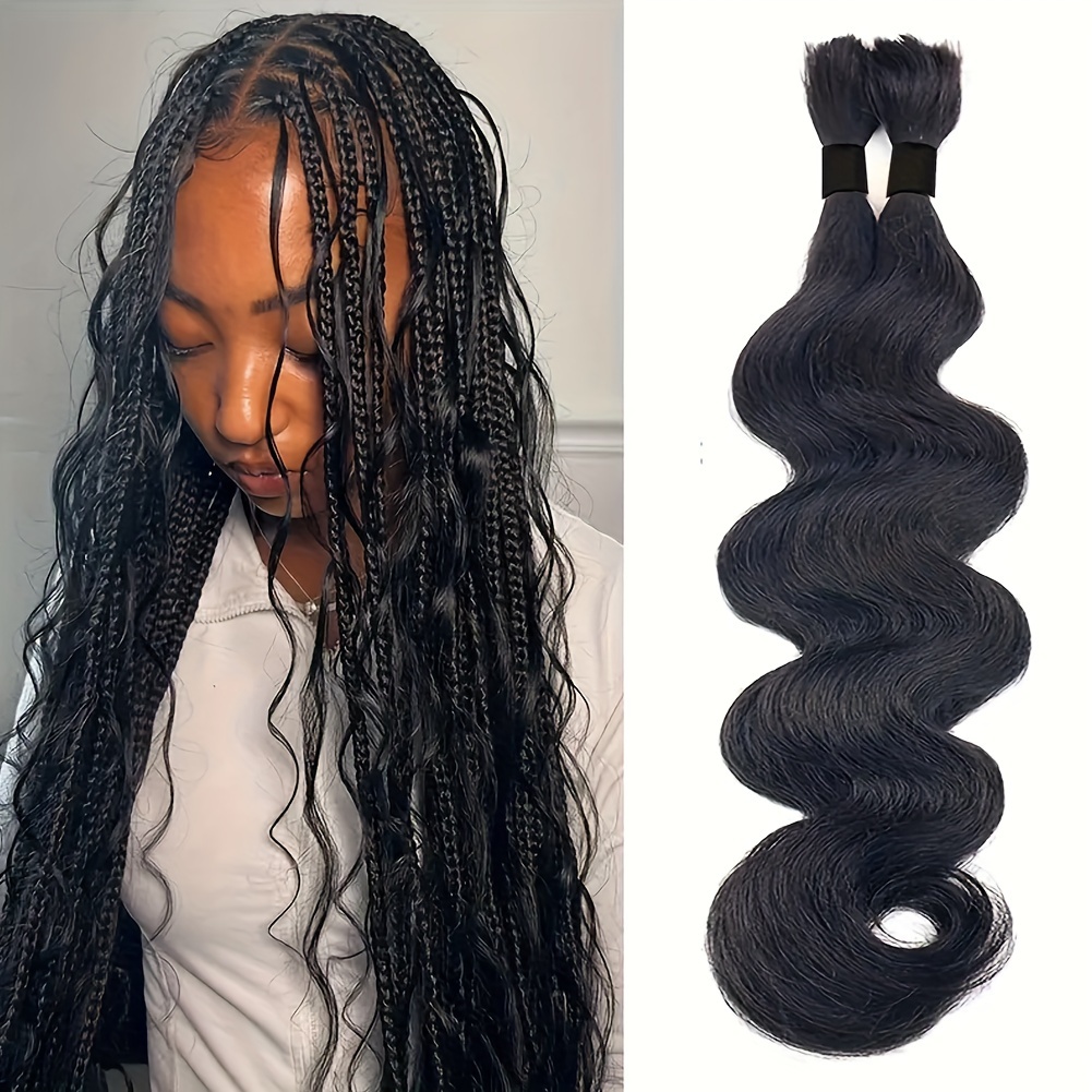 Deep Curly Malaysian Remy Human Hair Bilks For Braiding No Wefts Natural  Color