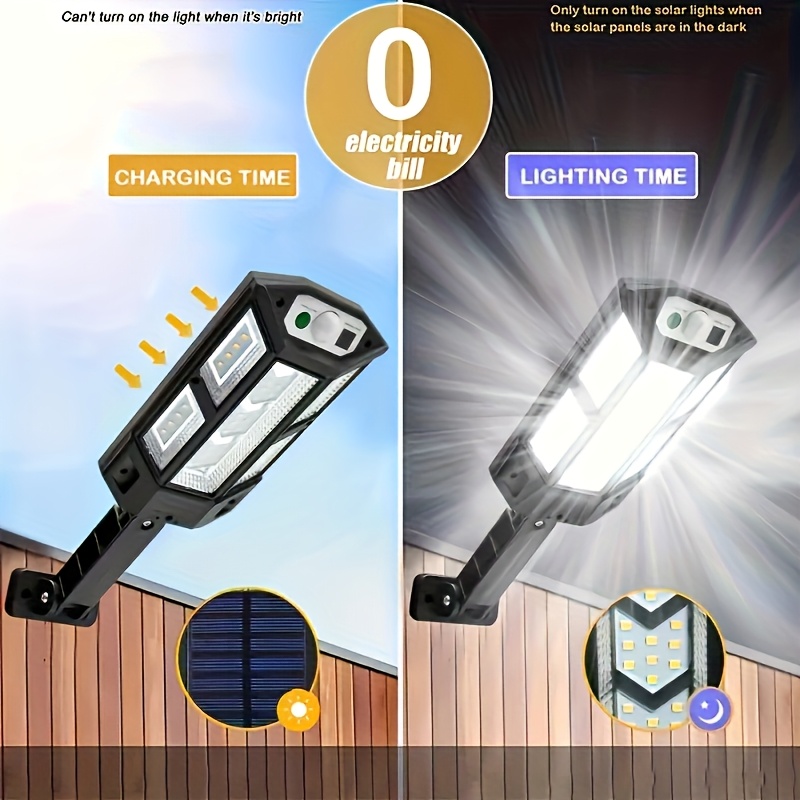 2pcs Commercial Street Area Light with Motion Sensor, 6500K Super Bright, 3 Adjustable Lighting Modes, Semi-Recessed Mount, Outdoor Garden Safe Street Yard Lights, Outdoor Lighting | Modern Solar Lights | Solar LED Technology, Outdoor Solar Lights