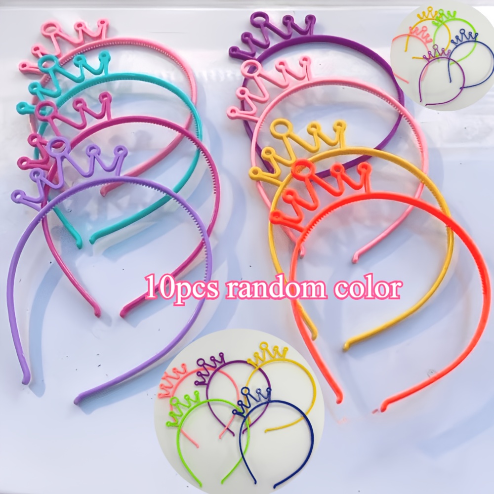 Image of 10pcs Random Color Popular For Party Headbands In Europe And America, Featuring A Easy Yet Stylish . Are Great For Party Supplies And Photo Props