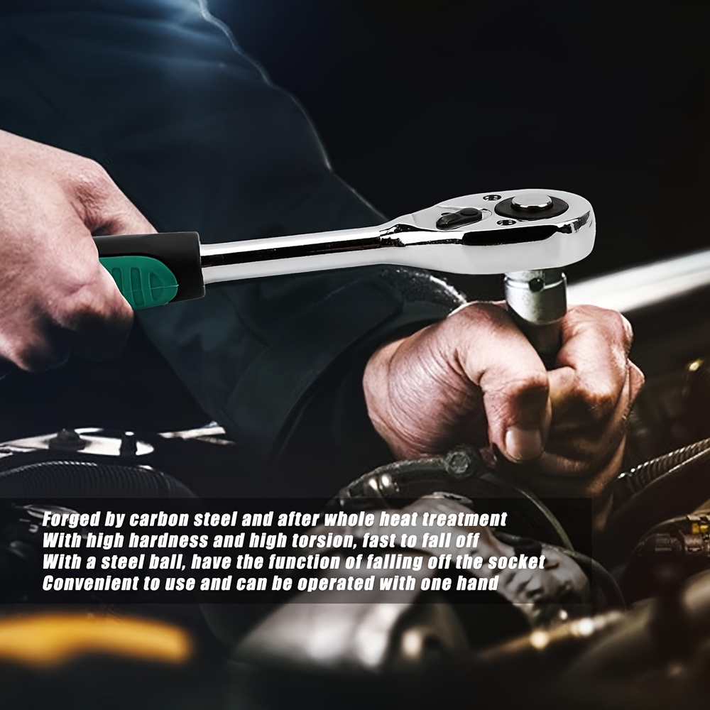 227pcs Drive Socket Set with Quick Release Ratchet Wrench