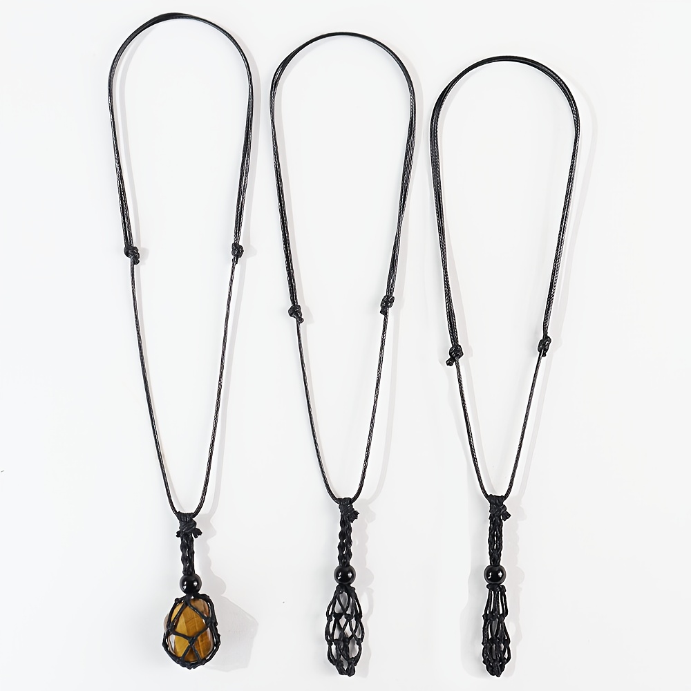 Necklace Cord Empty Stone Holder for Bohemian Necklace Making