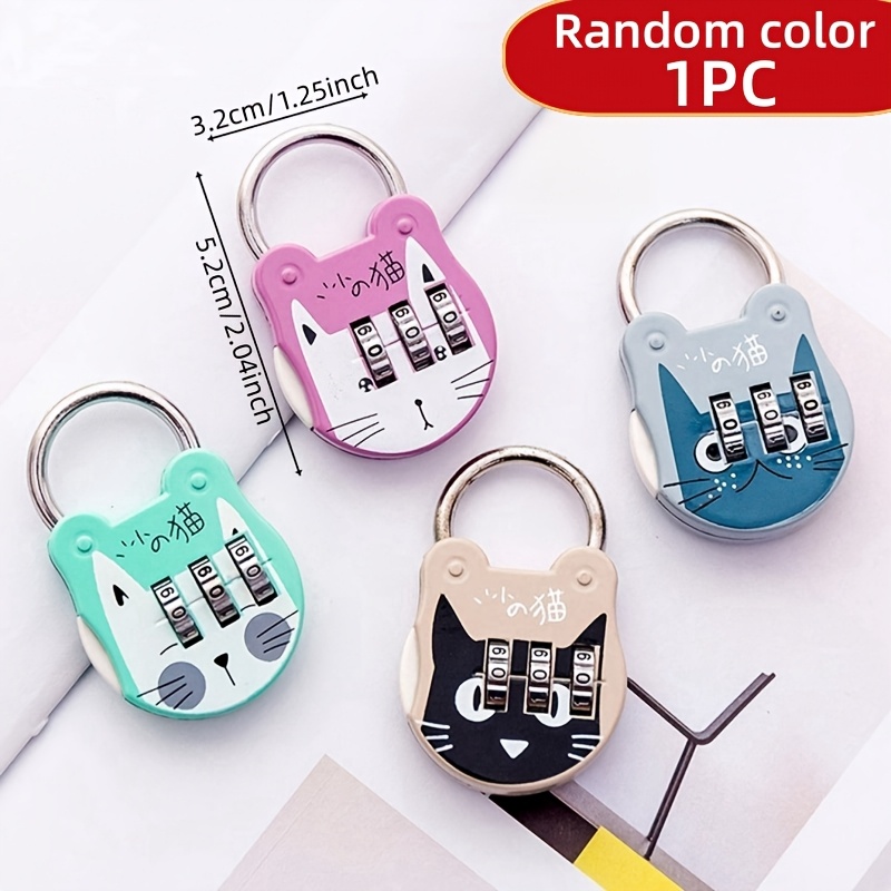 1pc - Password Lock For Luggage, Suitable For Suitcases, Backpacks, Gym Lockers, Swimming Pool Lockers, And Like Wardrobes And Diaries, With Random Colors
