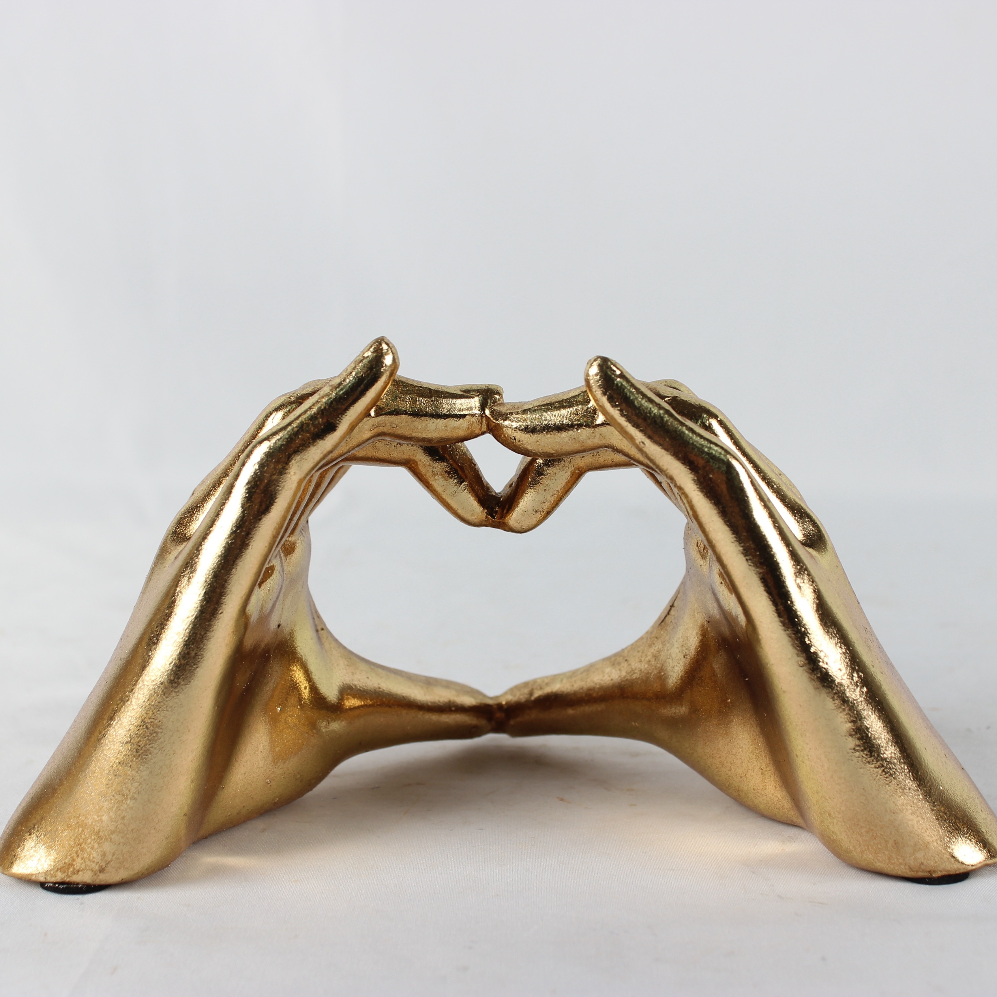 Art Abstract Love Hand Sculpture (golden)