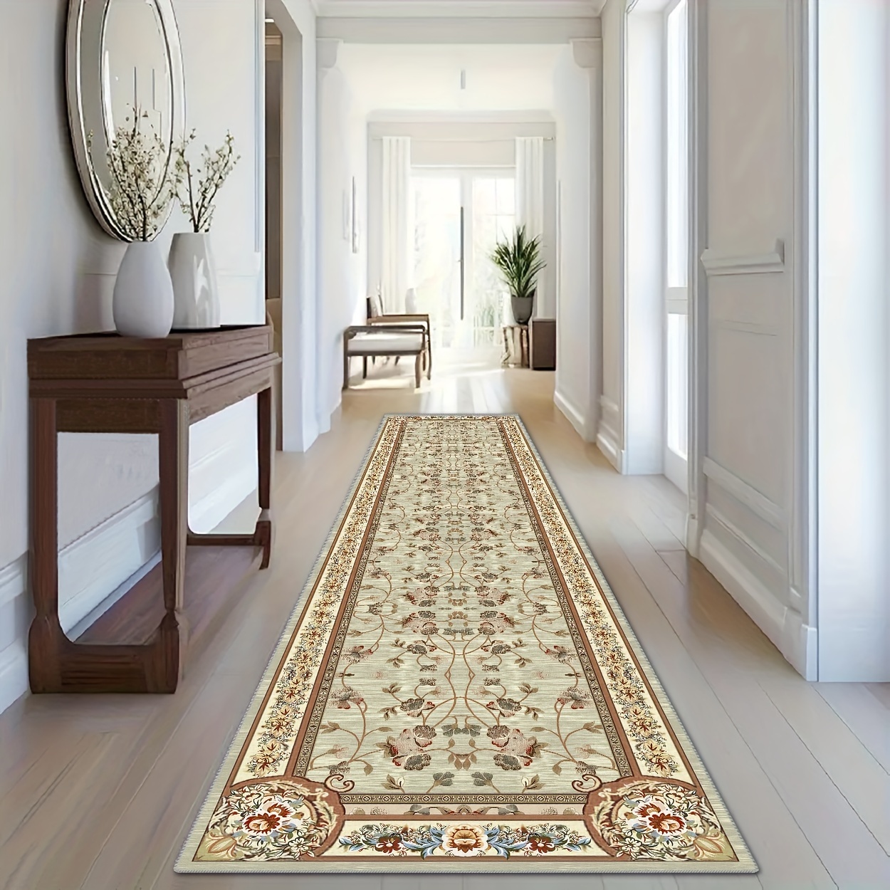 

Luxurious Runner Rug - 0.8cm , , Waterproof & Stain Resistant For Living Room, Bedroom, Hallway - Modern