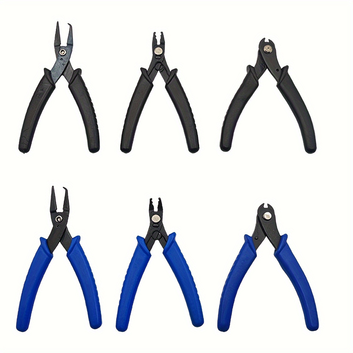 

6-in-1 Jewelry Pliers Set - Needle Nose, Round Nose & Diagonal Cutters For Beading And Wire Wrapping - Essential Diy Craft Tools