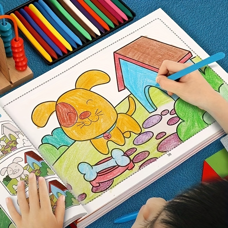 Do-It-Yourself Art Or Craft Projects, Educational Coloring Books Featuring Hand-Drawn Illustrations of Animals And Vegetables, a Car Painting Book with Designs of Animals, Fruits, Characters, Or Graffiti, Showcasing Clear Lines And Intricate Patterns, Ideal for Gifts During Easter, Halloween, And Christmas. Chinese Version