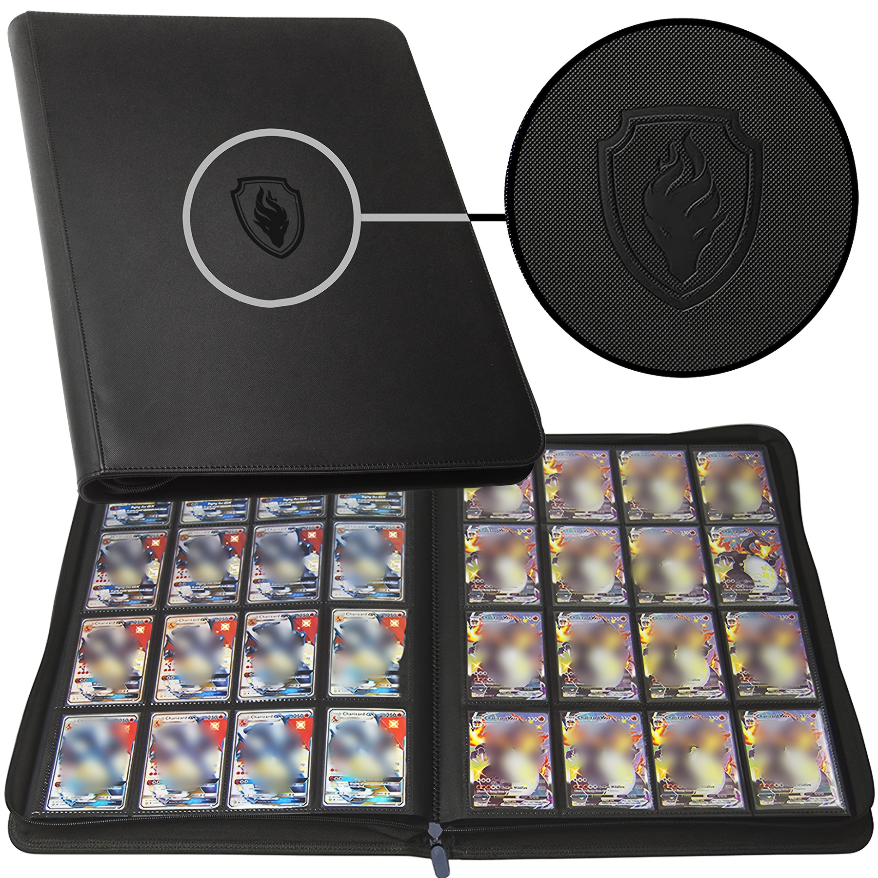 

1024 Xl Large Capacity Pu16 Pocket Card Holder - Non-destructive - , Trading Cards, And Sports Cards - Binder Style Storage