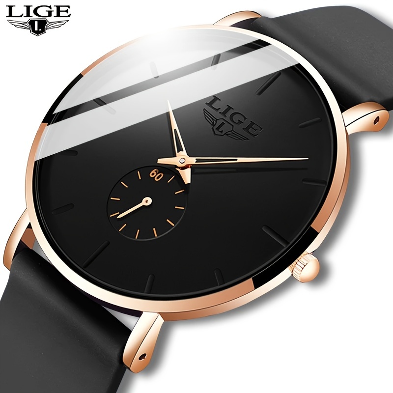 

Lige Fashion Men's Sport Waterproof Ultra-thin Quartz Watch