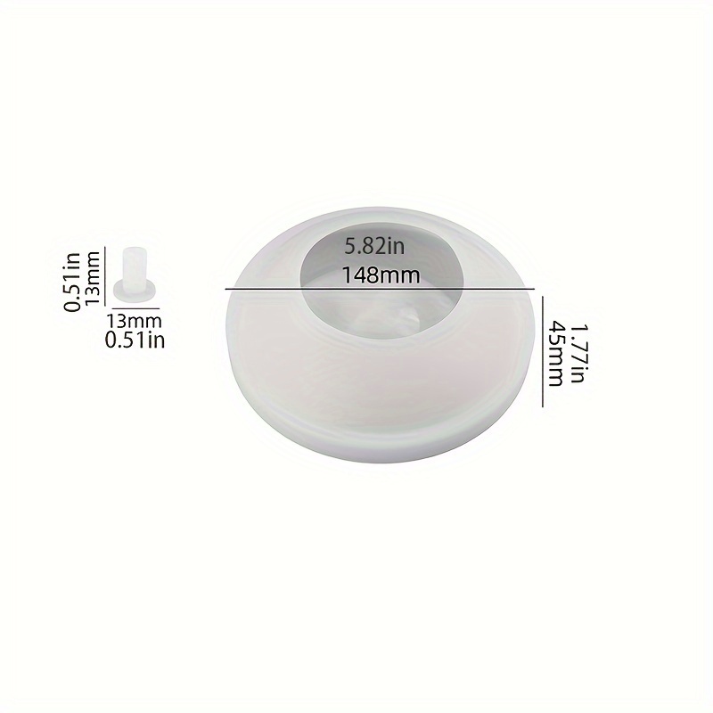 TEMU Irregular Circular Bowl Silicone Mold Creative Flower Pot Mold Silicone Mold Plaster Mold Resin Mold Concrete Mold Very Suitable For Garden