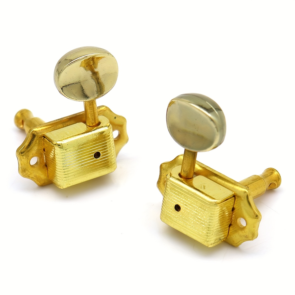 3L3R Small Ellipse Buttons Guitar String Tuning Pegs 1:15 Vintage Style Tuners Machine Heads Set of 6pcs for Les Paul Style Electric or Acoustic Guitar, Tuning Pegs Replacement, Classic Tuners, Vintage Design, Replacement Tuners, Acoustic Guitarists