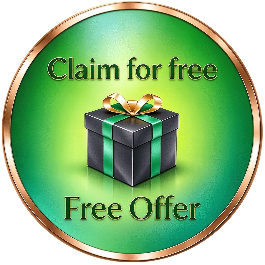 TEMU 2d Flat, 1pc Round Free Offer Sign Suitable For Grocery Store, Shop & Retail Business - Wall-mountable Signage With Free Claim Board For