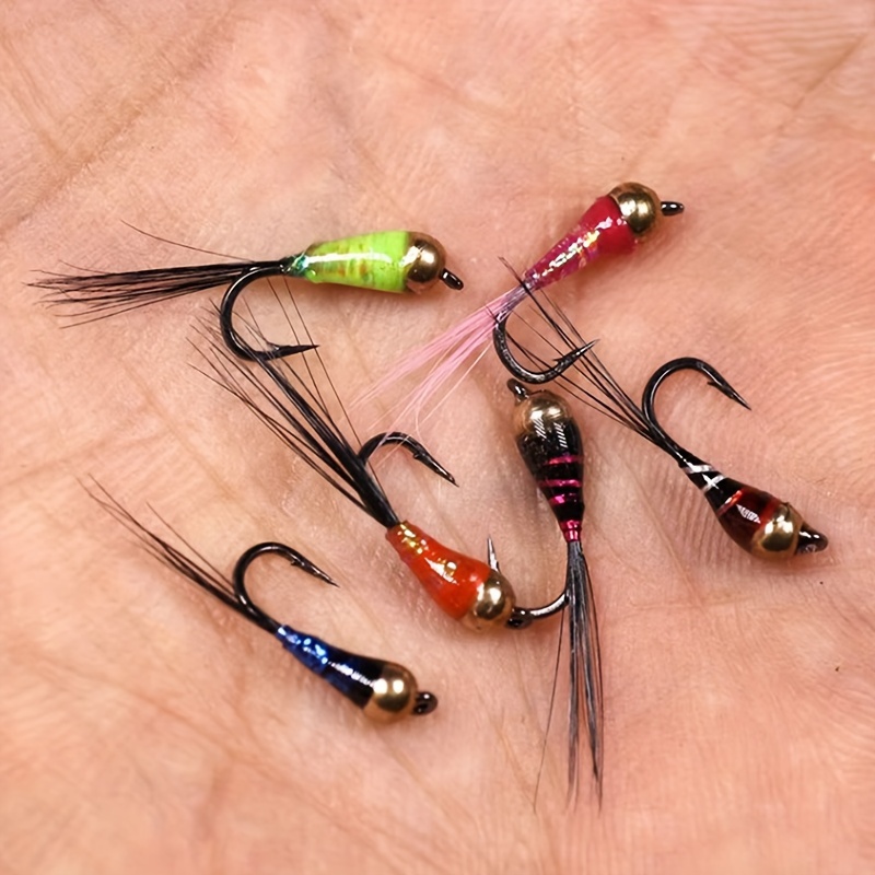 Copper Bead Head Fly Fishing Nymph And Dry Kit - Temu