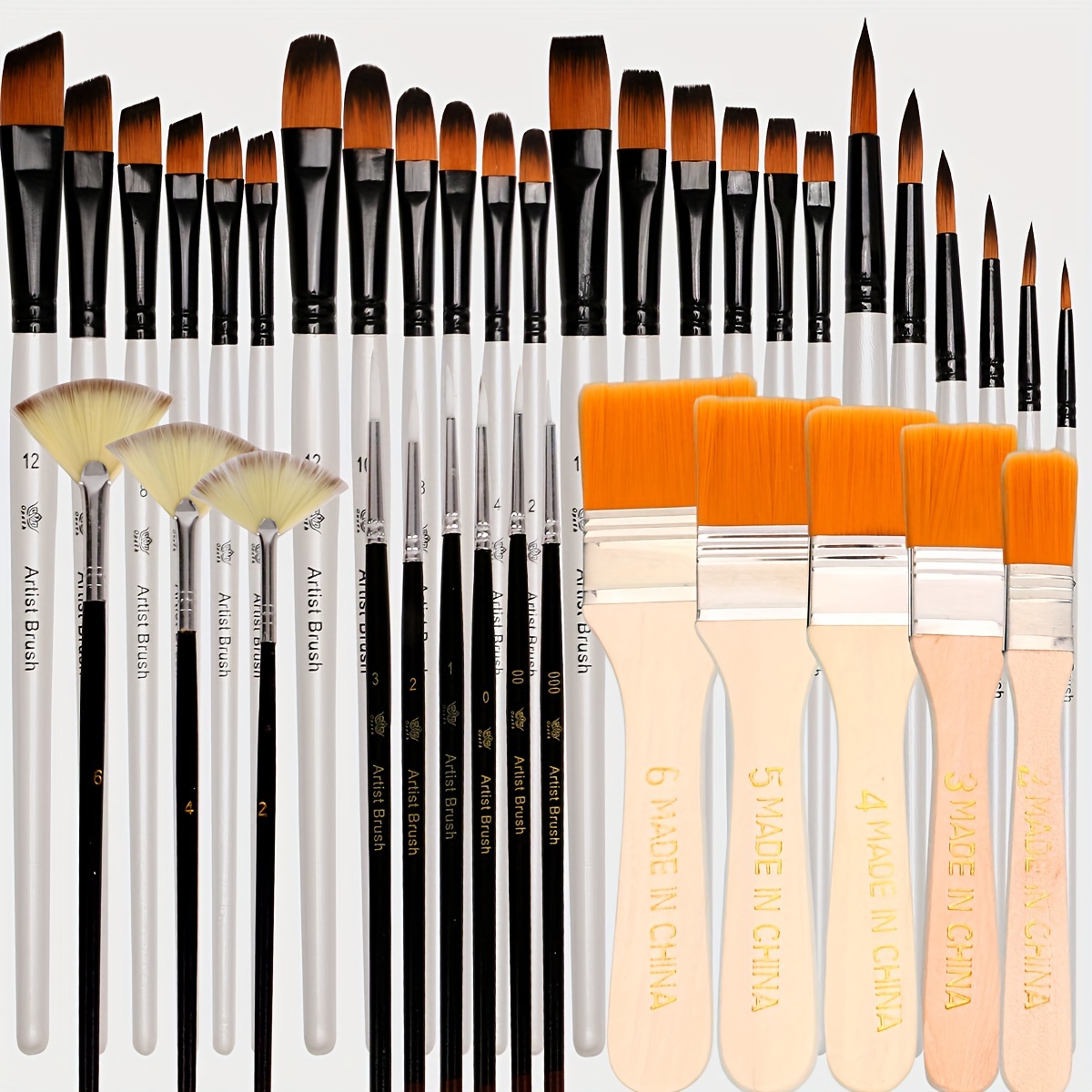 óleo Pinceles Para Pintores Profesionales Conjunto De Pincéis De