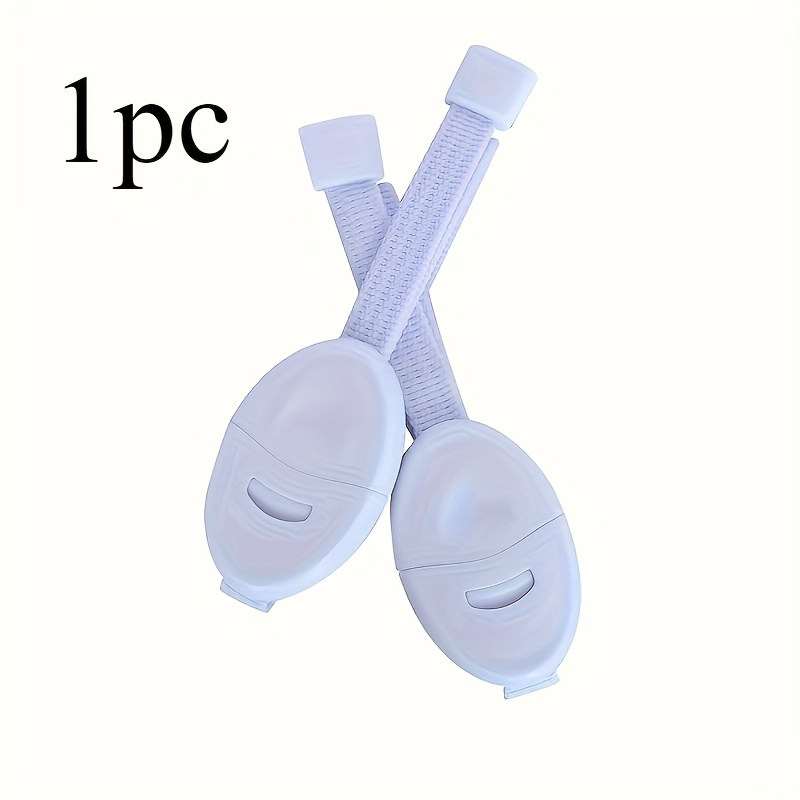 Image of 1pc Durable Safety Cabinet Lock, Household Safety Lock, White Safety Cabinet Lock