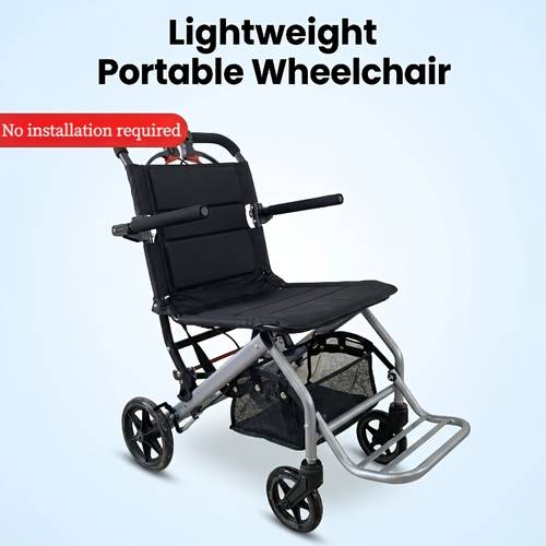 andador para idosos, scooter de mobilidade, cadeira de rodas manual dobrável, sem necessidade de instalação, com almofada, apoio para os pés, cesto de arrumação, travão manual, dobragem com um , armazenamento e , capacidade de peso 100kg