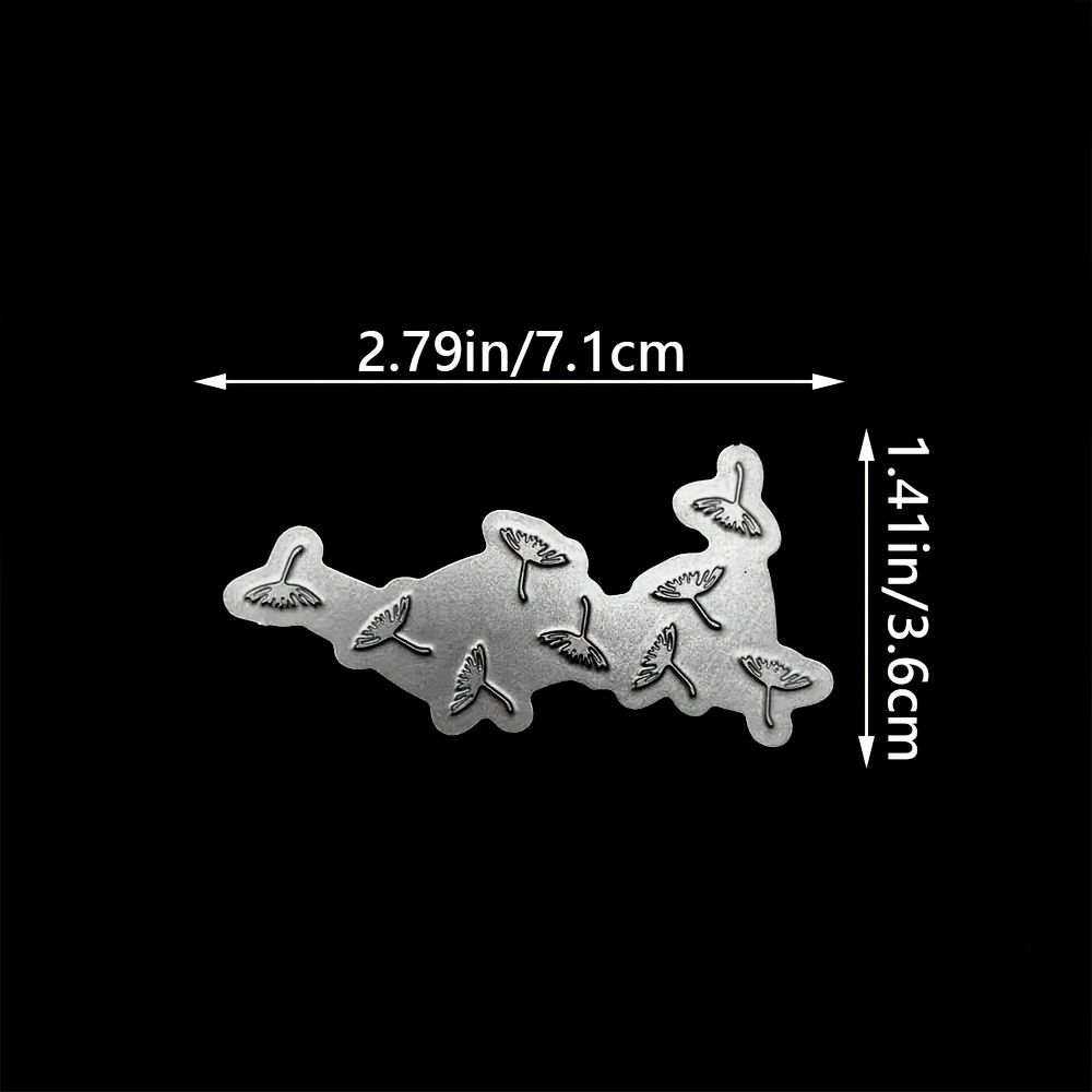 Dandelion Die Cut Hollow Edge Greeting Card Metal Die Cuts Snowflake Flower Leaf Cutting Dies Cut Stencils Scrapbooking Decorative Embossing Paper Scrapbooking Card Making