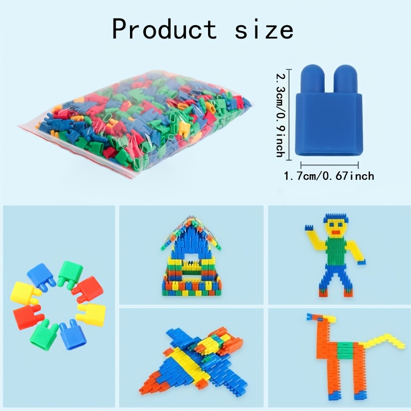 98pcs 168pcs bagged   head building block set pp material random colors suitable for children 3 years and above   for toys birthday gift easter and christmas gift puzzle toy set