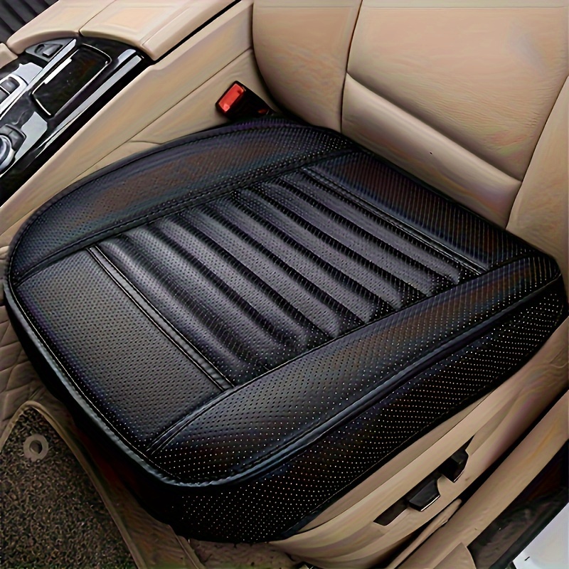 

1pc Premium Breathable Leather Auto Seat Cushion Protector Universal Anti Slip Car Seat Cover