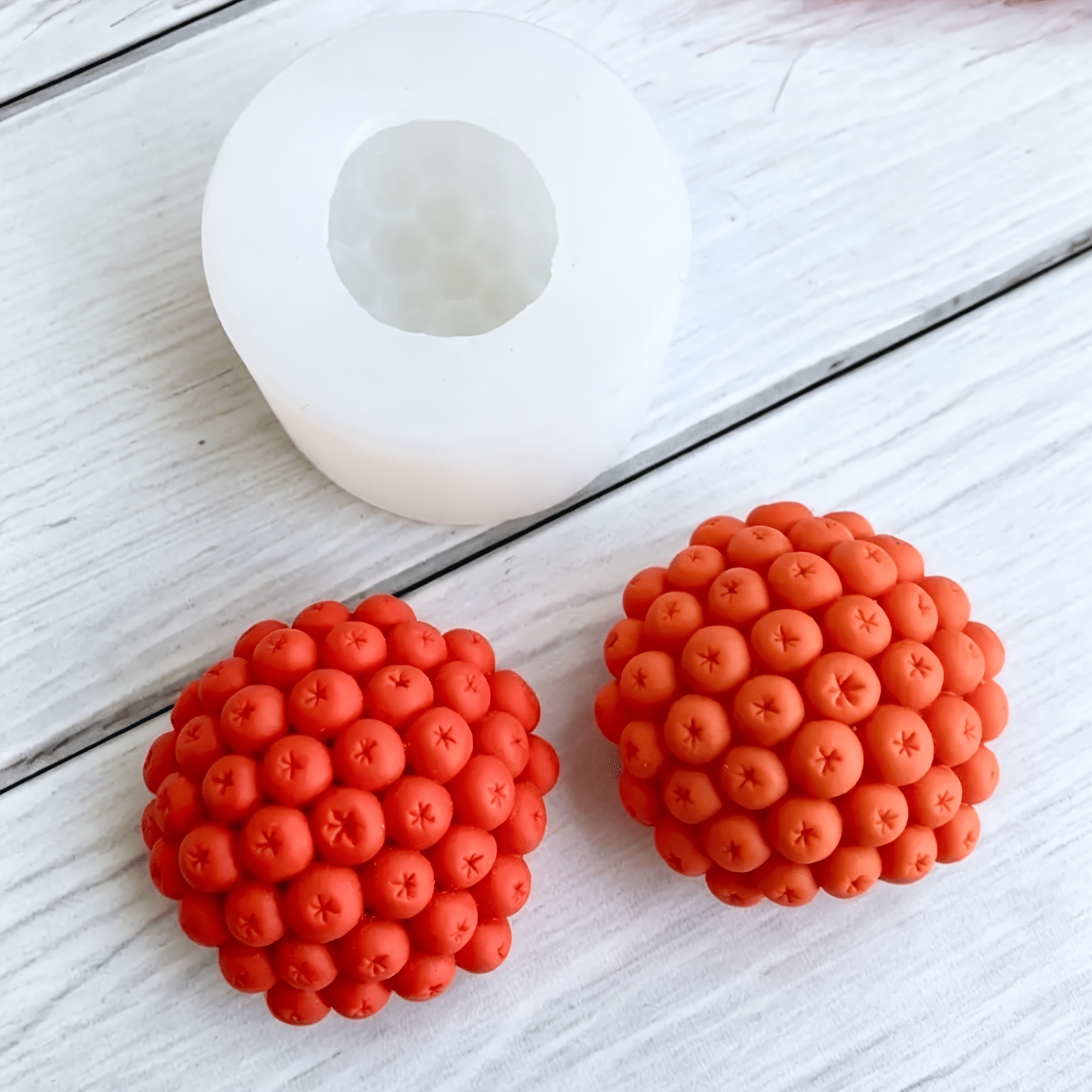 TEMU Fruit Shape Baking Silicone Mold Is Suitable For Flip Candy Chocolate Mold And Is Suitable For Candle Plaster Ornament Mold
