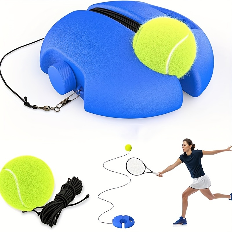 Indoor Single Person Tennis Training Elastic Rope Ball Rebound