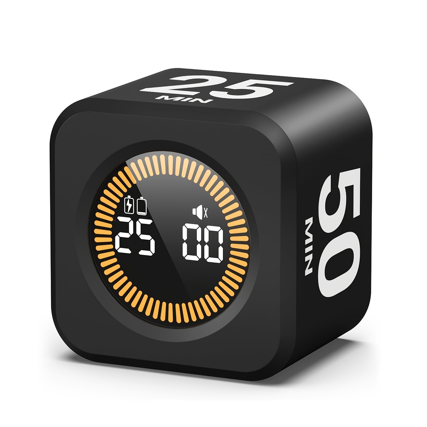 TEMU Rotating Productivity Cube Timer, Visual Flip Timer, Gravity Sensing Timer, Supports Countdown/ Timing, Countdown, Usb Charging, Making It A For