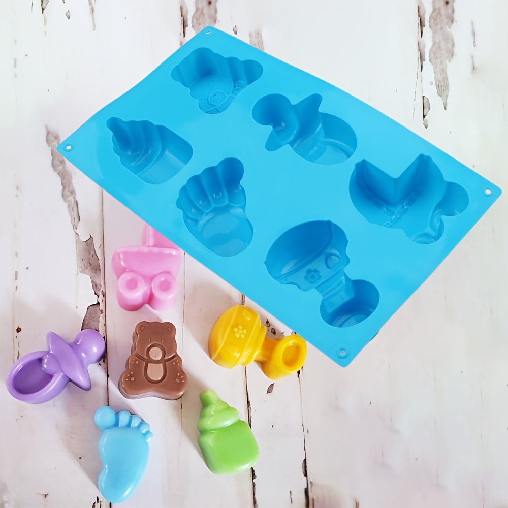 

A Silicone Soap Mold With 6 Holes For Diy Projects Like , Candles, And Models Of Bottles, , And For Parties And Festivals.