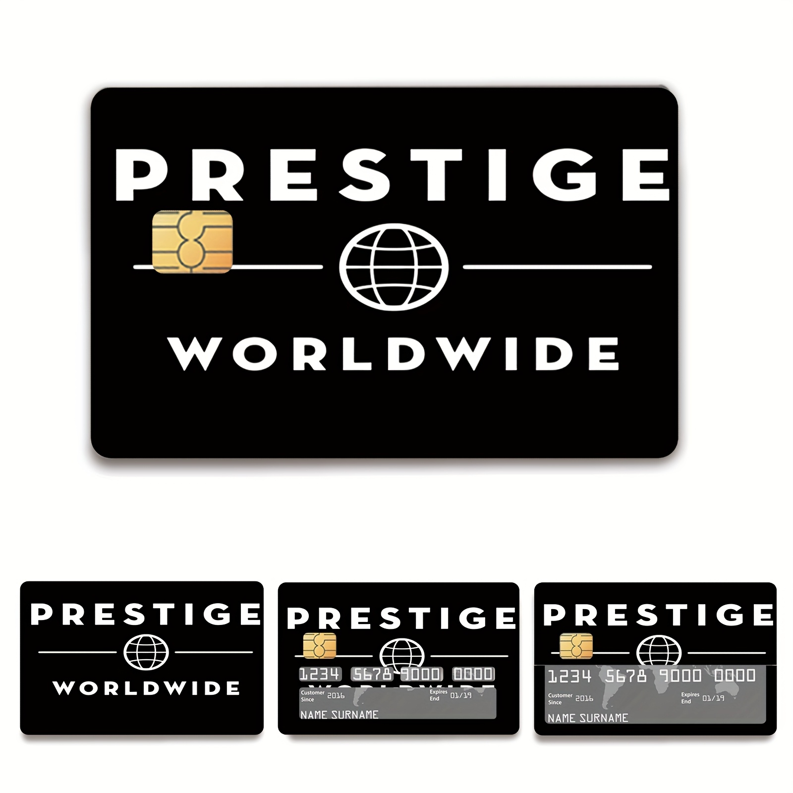 

1 Set Of Pattern Credit Card Stickers, Anti-fingerprint And Anti-scratch, Ultra-thin, Waterproof, Suitable For Debit Cards, Transportation Cards And Credit Cards