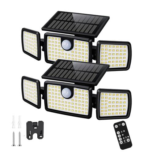 2500 outdoor lights with motion sensor 3 head 270 wide angle ip65 security lights with 3 for yard patio garage driveway garden holiday walkway lighting christmas new year 1pc option