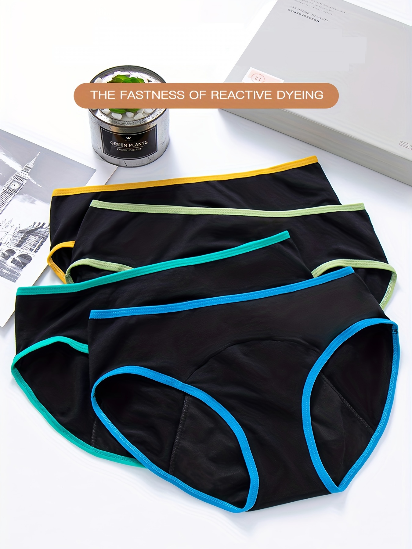 4 Pcs Period Underwear For Women,incontinence Heavy Flow Leak Proof  Postpartum Period Panties-plussize