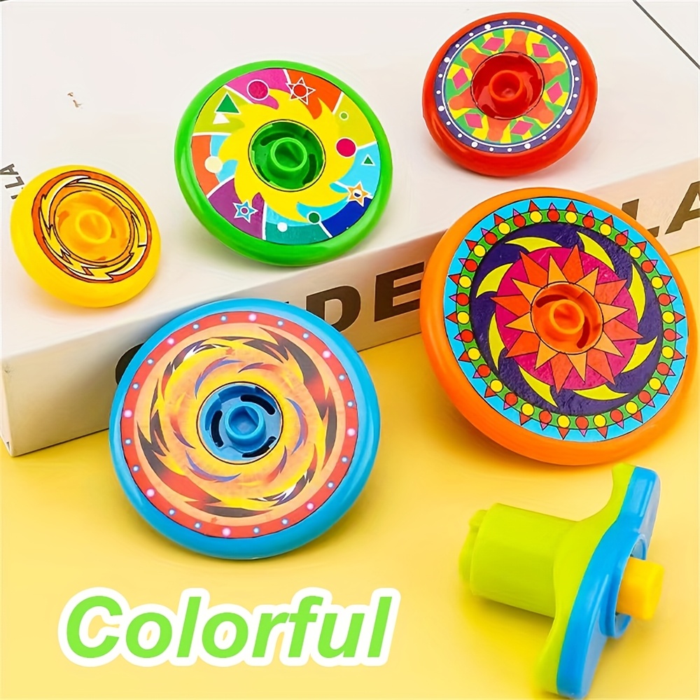 Colorful Layer Spinning Tops Family Game Gift