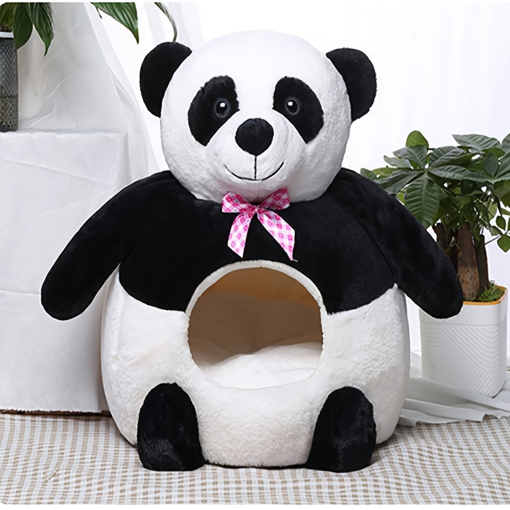 cozy portable pet bed for cats small dogs warm semi enclosed nest with cute   polyester contemporary style Product details 0