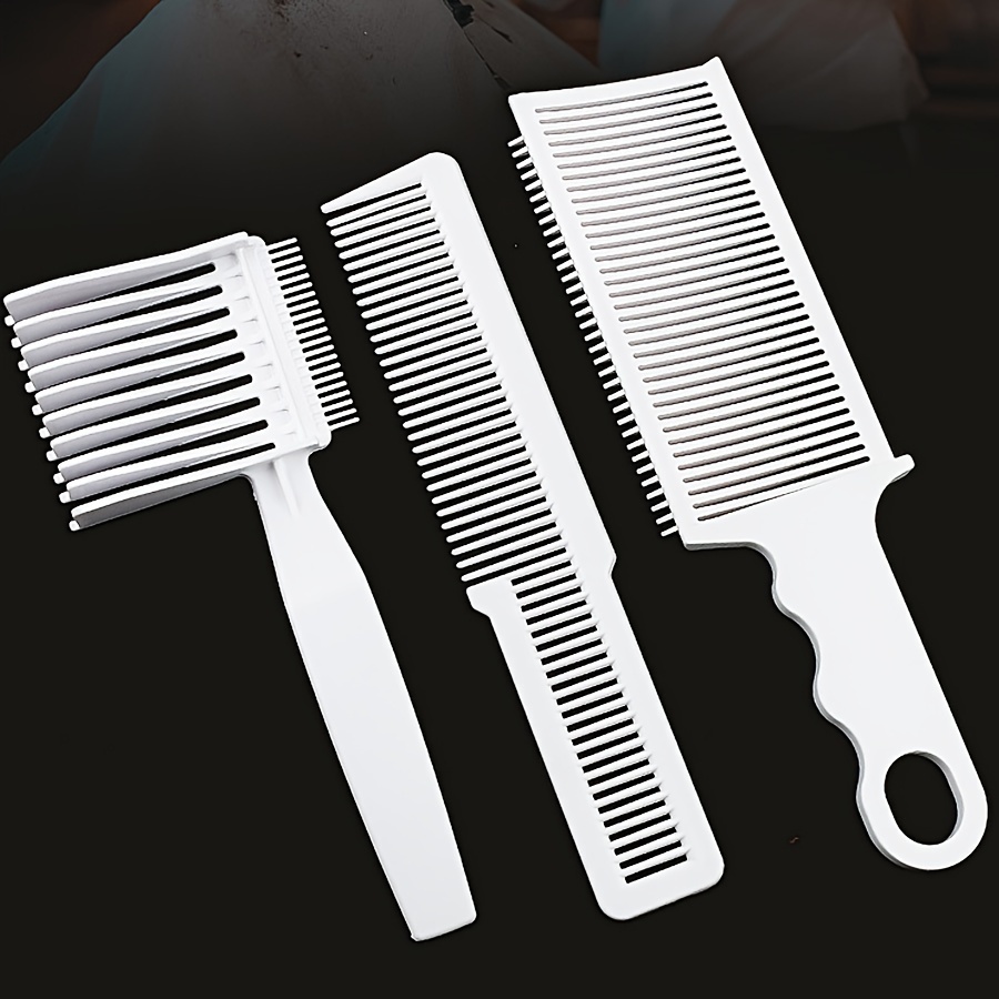 

3pcs/set Barber Fade Comb, Professional Curved Positioning Comb, Hair Cutting Comb, Professional Heat Resistant Flat Top Comb Clipper Comb