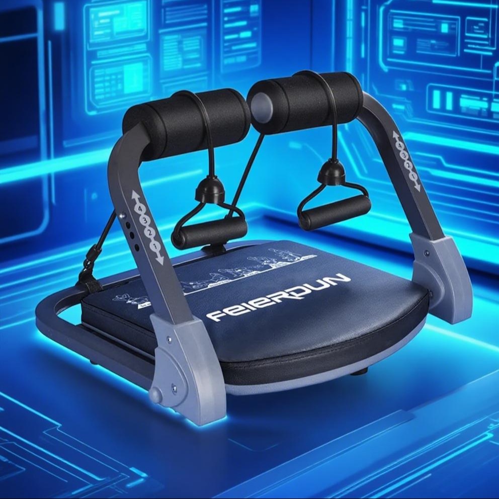 Ab Workout Equipment, Sit Up Machine & Exercise Equipment, Ab Crunch Machine For Stomach Workout, Ab Core Trainer Abdominal Machine, Fitness Equipment For Home Gym, Sit Up Assist, Suitable For Indoor Abdominal Muscle Exercise