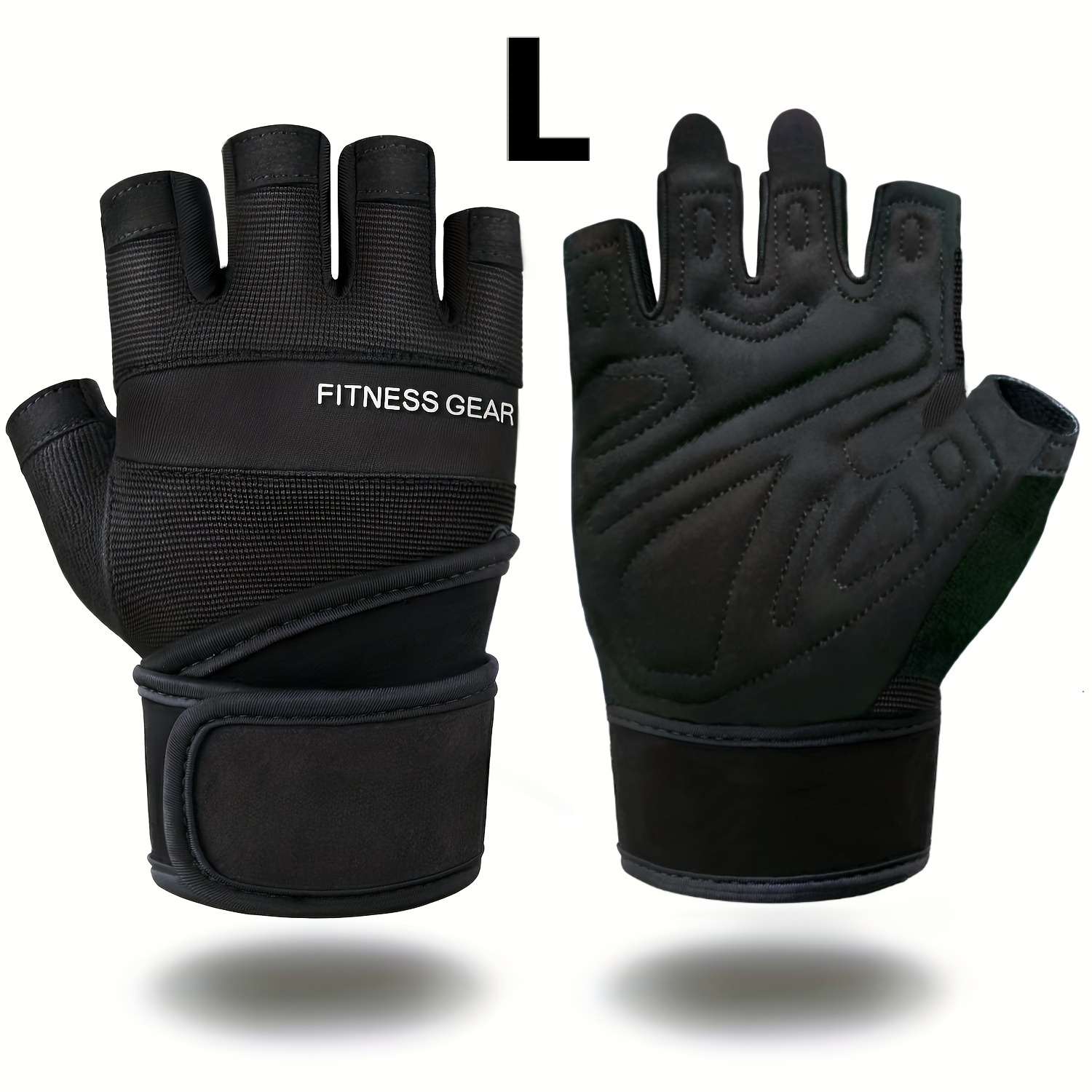 1 Pair Of Unisex Fitness Gloves, Full-palm Coverage Breathable Gloves, Suitable For Training, Fitness, Suspension, , And Weightlifting