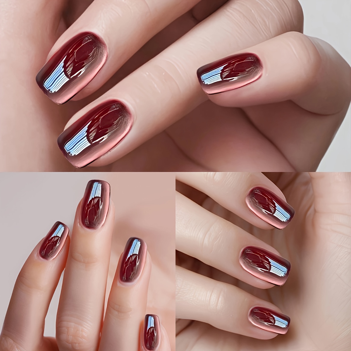 Magnetischer Nagelkunst-Stand – 5 Halter Aus Metall, Acryl-Basis, Zum Üben & Ausstellen Von Nail Art