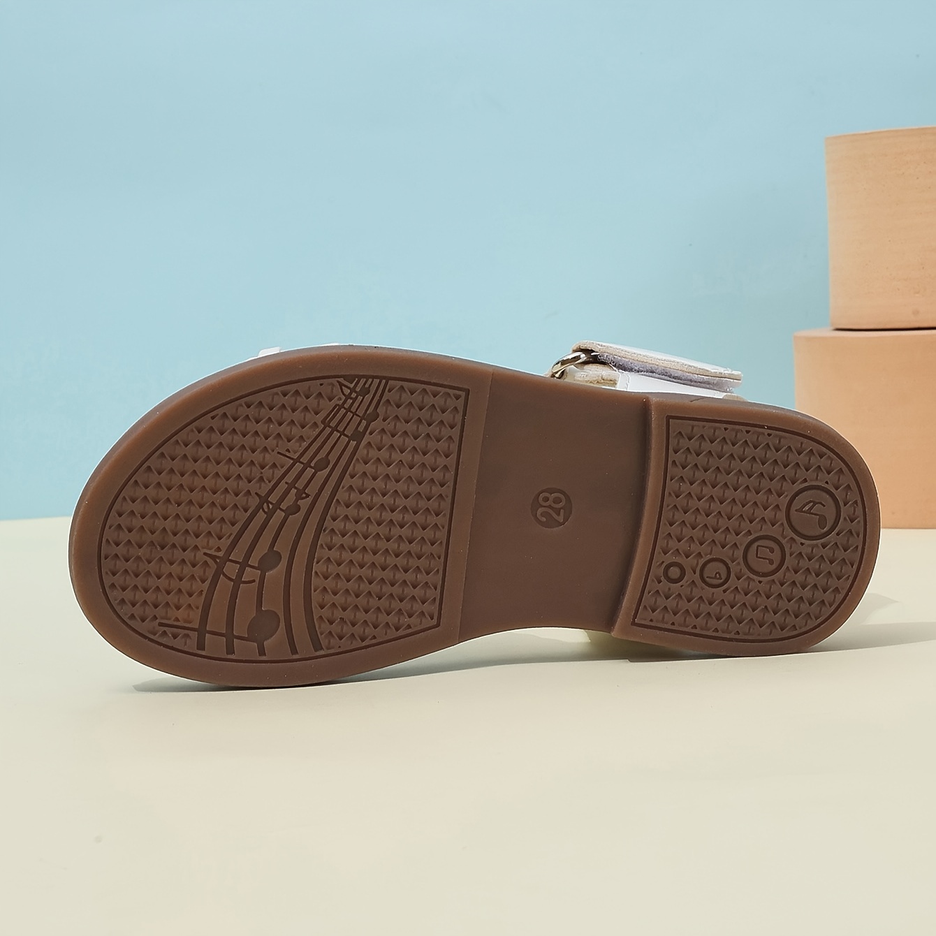 Trendy Solid Color Open Toe Sandals For Girls, Breathable Lightweight Sandals For Spring And Summer