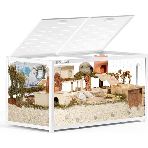 100 120cm hamster cage metal 3 0 large rat guinea pig cage stackable with easy assemble hamster tank for gerbil mouse