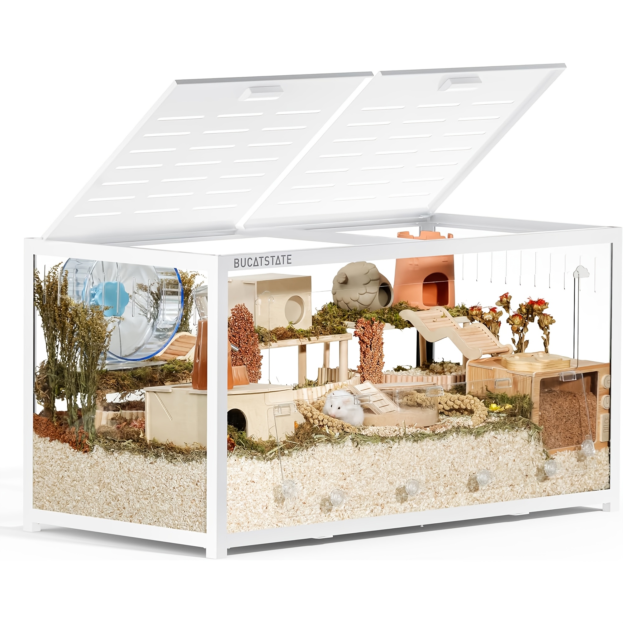 BUCATSTATE Hamster Cage 3.0, Spacious Stackable Metal Cage