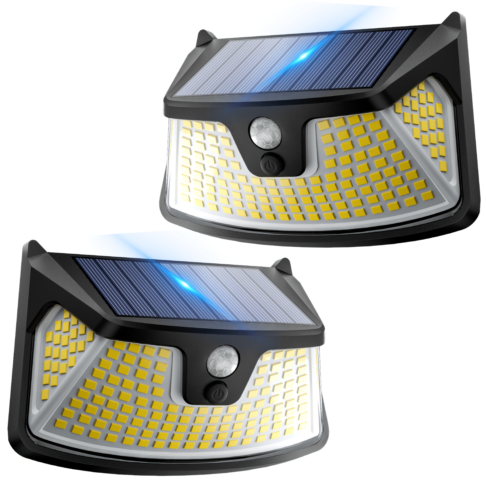 1/2/4/6pcs Motion Sensor Lights 152 Leds With Lights Reflector, 270° Wide Angle, Ipx6 Step Lights For Front Door, Yard, Garage, Deck