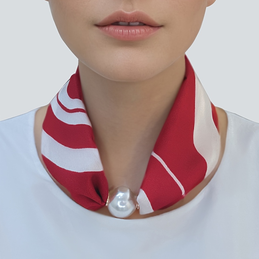 Elegant Lightweight Short Scarf - 100% Polyester Neck Wrap With Vibrant Print Patterns, Non-elastic Decorative Fashion Accessory For Casual & Formal