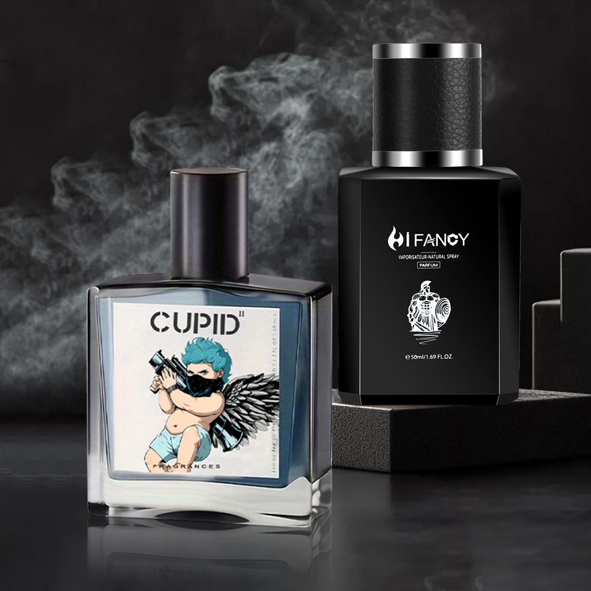 TEMU Cologne - Eau de toilette Hi. - 50ML*2 Cologne aux phéromones, adaptée aux cadeaux de la Saint-Valentin, les meilleurs cadeaux pour ,