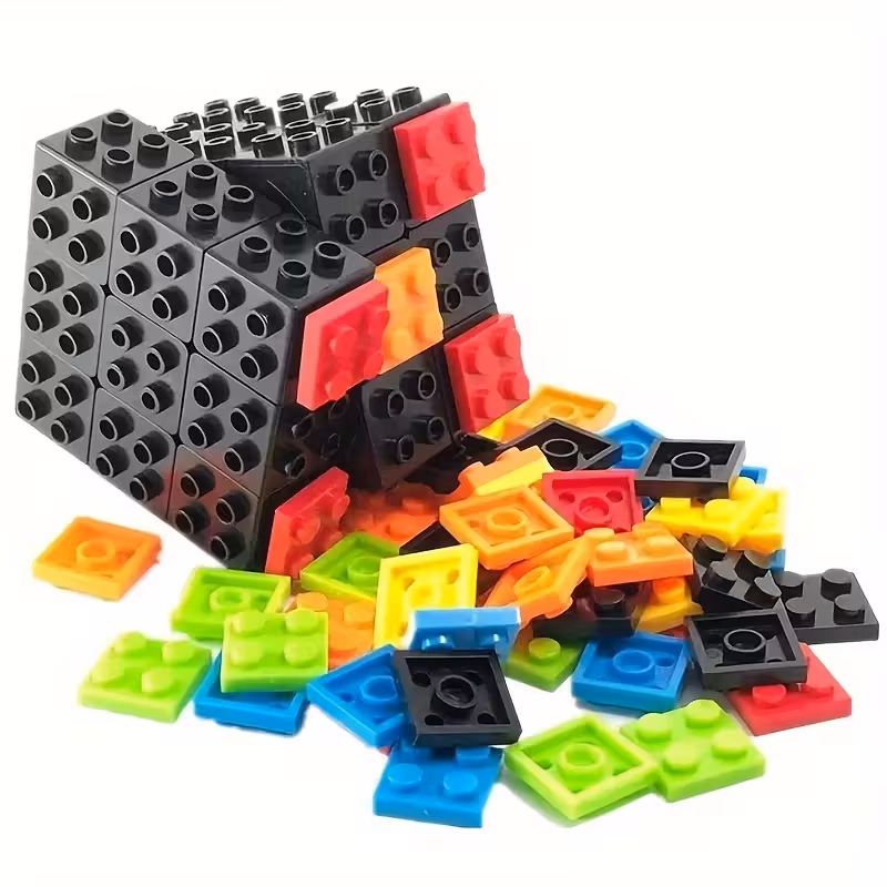 1pc building blocks cube 3x3x3 puzzle cube detachable professional magic cube 3x3 blocks cube educational toy holiday gift diy cube halloween christmas gift 4