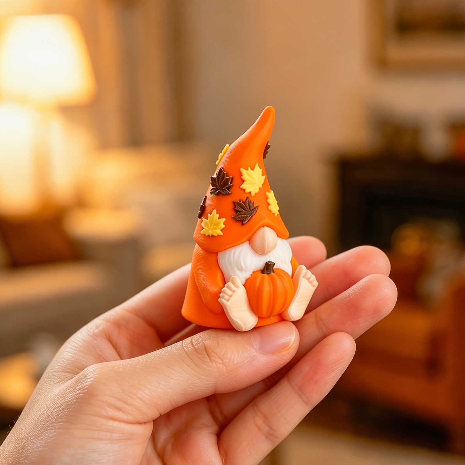 TEMU 1 pz Ornamento Zucca di Nano Senza e Accento a Foglia d'Acero - Caldo per Decorazioni di Natale, del Ringraziamento, Halloween, Decorazione da